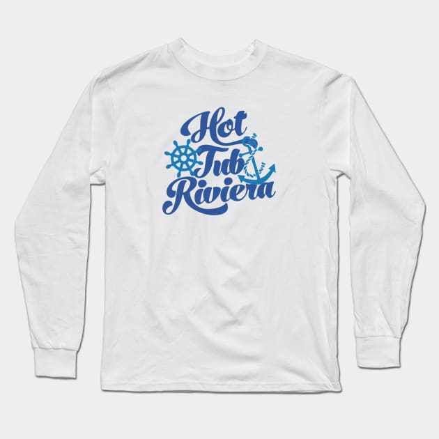 Hot Tub Riviera Long Sleeve T-Shirt by Yule